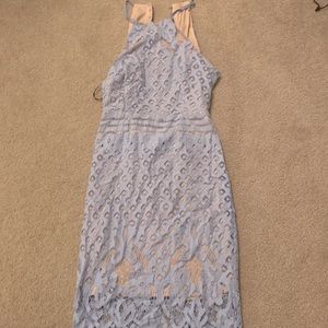 Lulu’s Light Blue Lace Dress